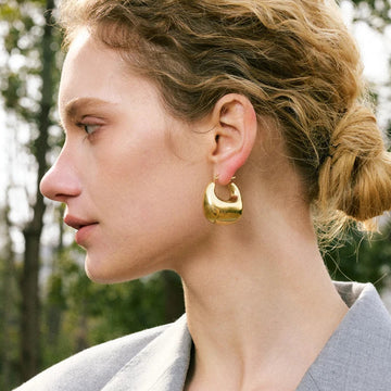 Athena - 18K Gold Plated/ 925 Silver Plated Hoop Earrings