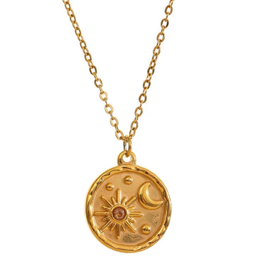 Celestial - 18K Gold Plated Pendant Necklace