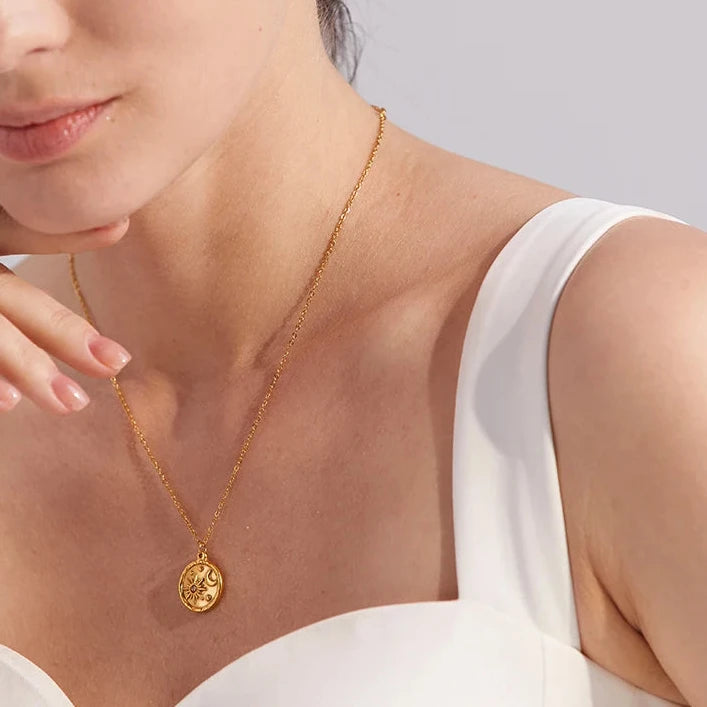 Celestial - 18K Gold Plated Pendant Necklace