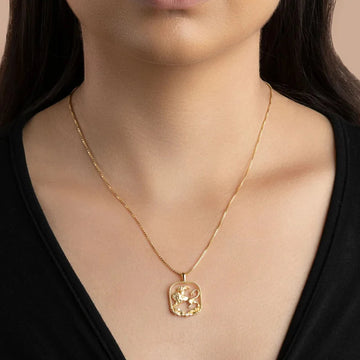 Chimera -  Gold Plated Pendant Necklace