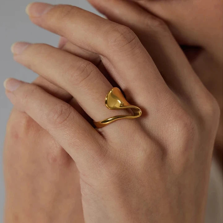 Flow - Gold Plated Ring