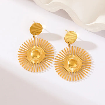 Gingko - 18K Gold Plated Earrings