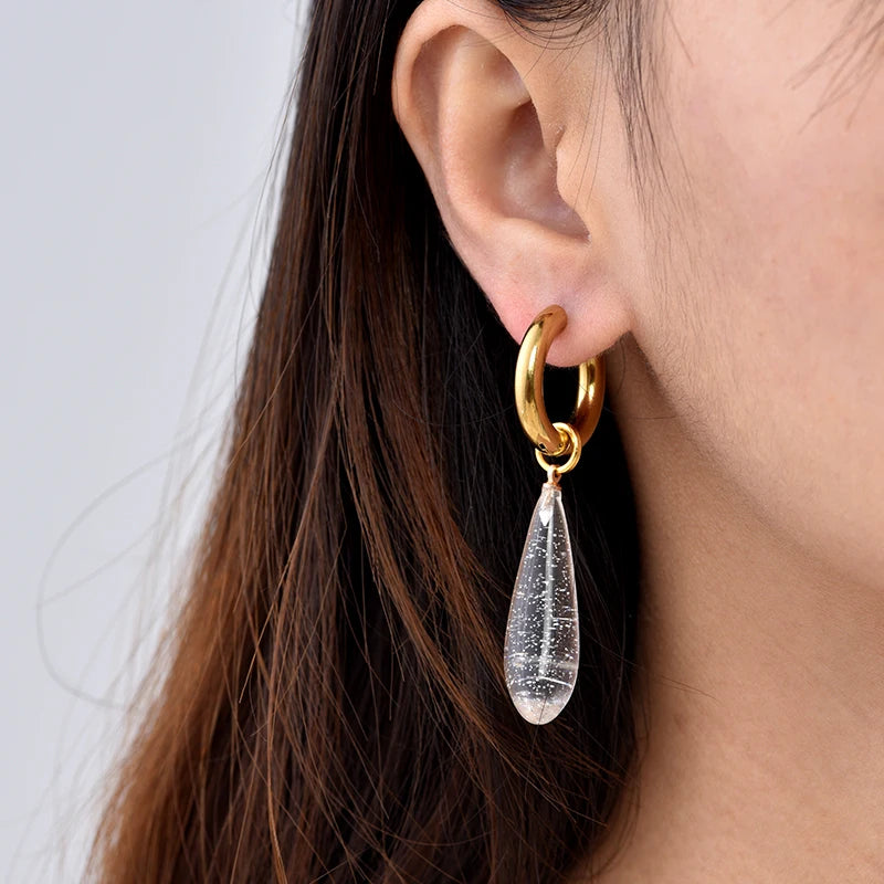 Hydra - Pendant Hoop Earrings