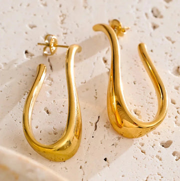 Loopa - 18K Gold Plated/925 Silver Plated Earrings