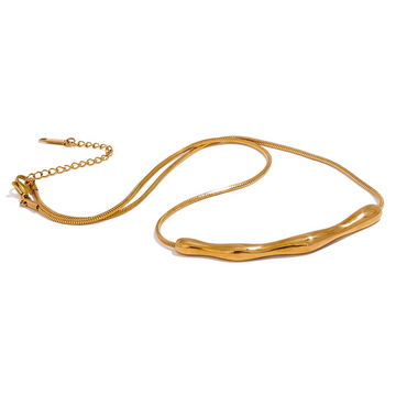 Radiant Curve - 18K Gold Plated/925 Silver Plated Necklace