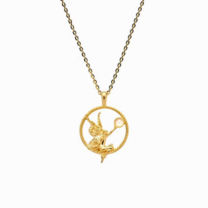 Athena -  Gold Plated Pendant Necklace