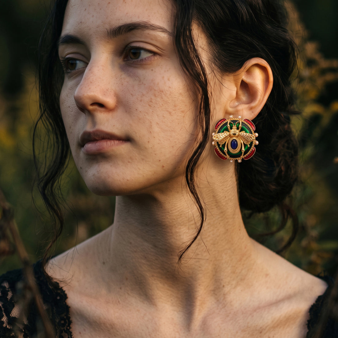 The Manderley Bee Stud Earrings