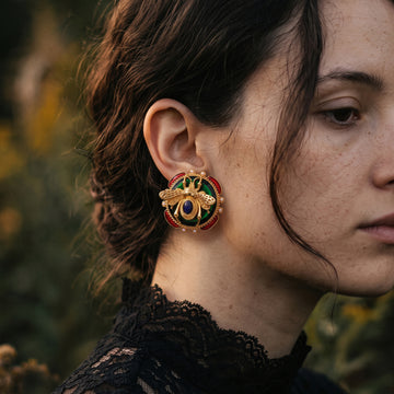 The Manderley Bee Stud Earrings