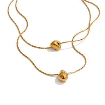 Valora - 18K Gold Plated / 925 Silver Plated Double Layer Necklace