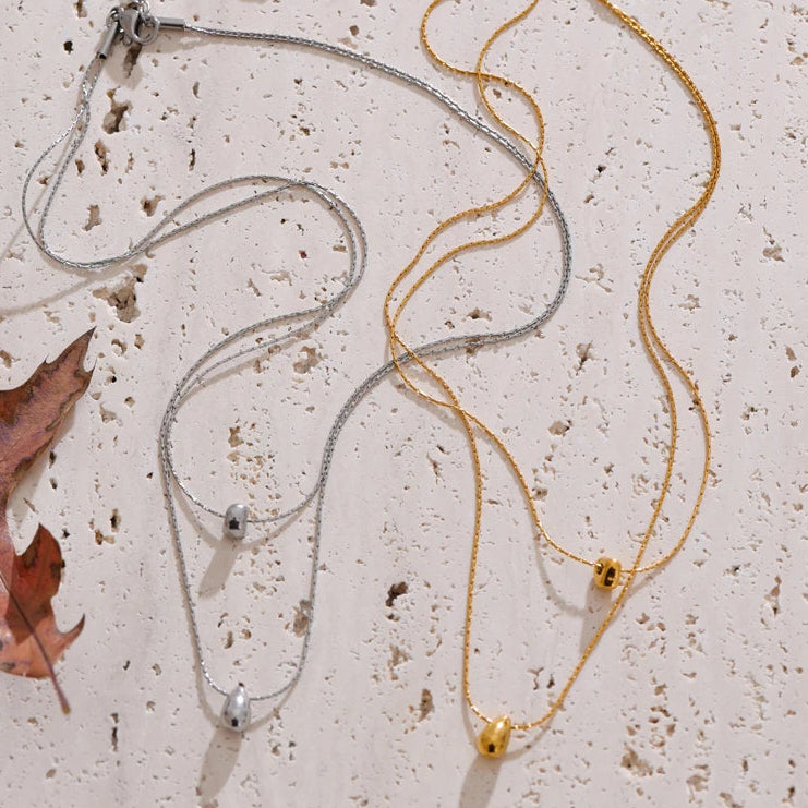 Valora - 18K Gold Plated / 925 Silver Plated Double Layer Necklace