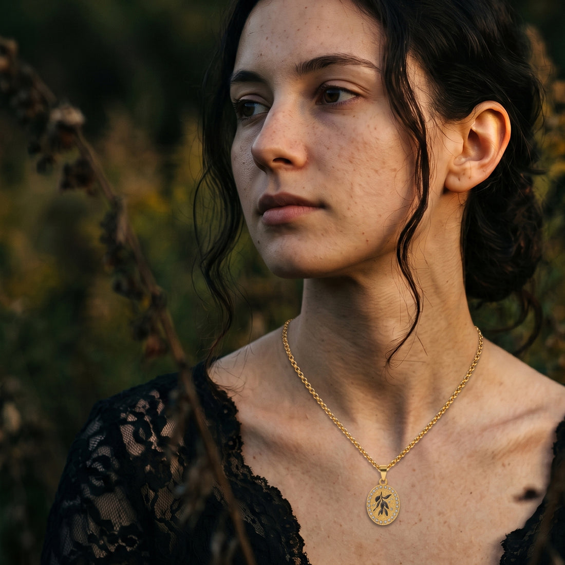 The Anne Elliot Olive Coin Pendant