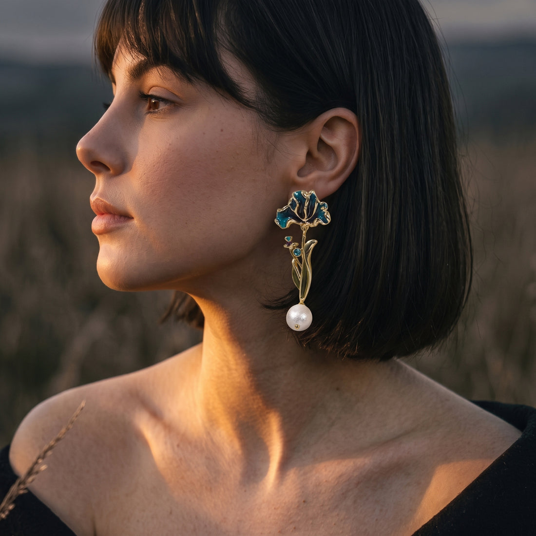 The Forget-Me-Not Drop Earrings