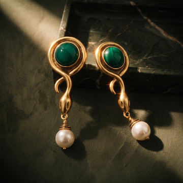 The Lamia Serpent Earrings