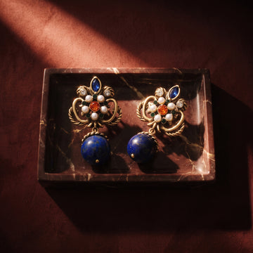 The Olenska Crest Drop Earrings