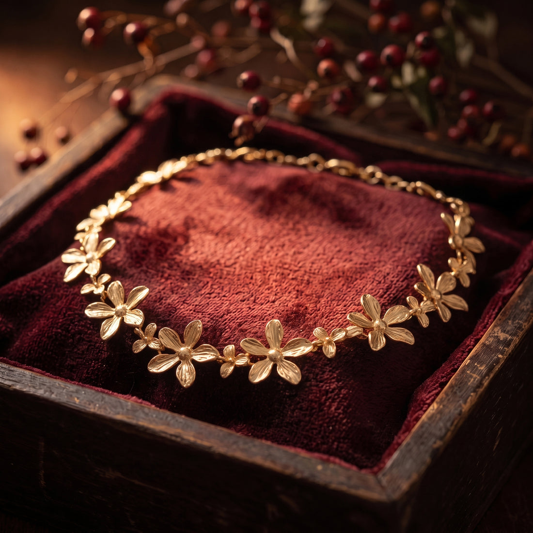 The Rosebuds Choker Necklace