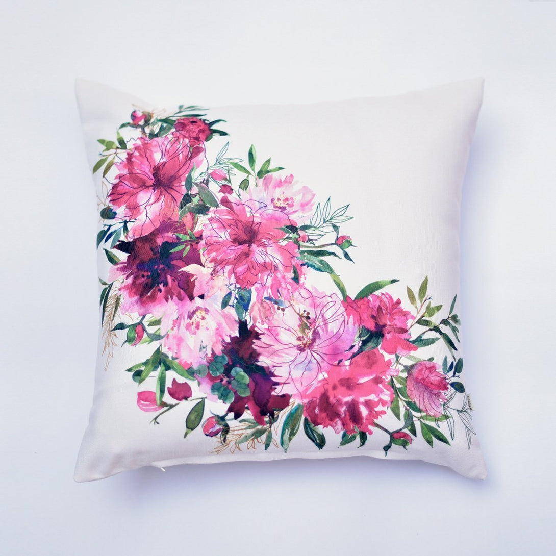 Buy-Bouquet of Roses - Cushion Cover-Cyahi-Online