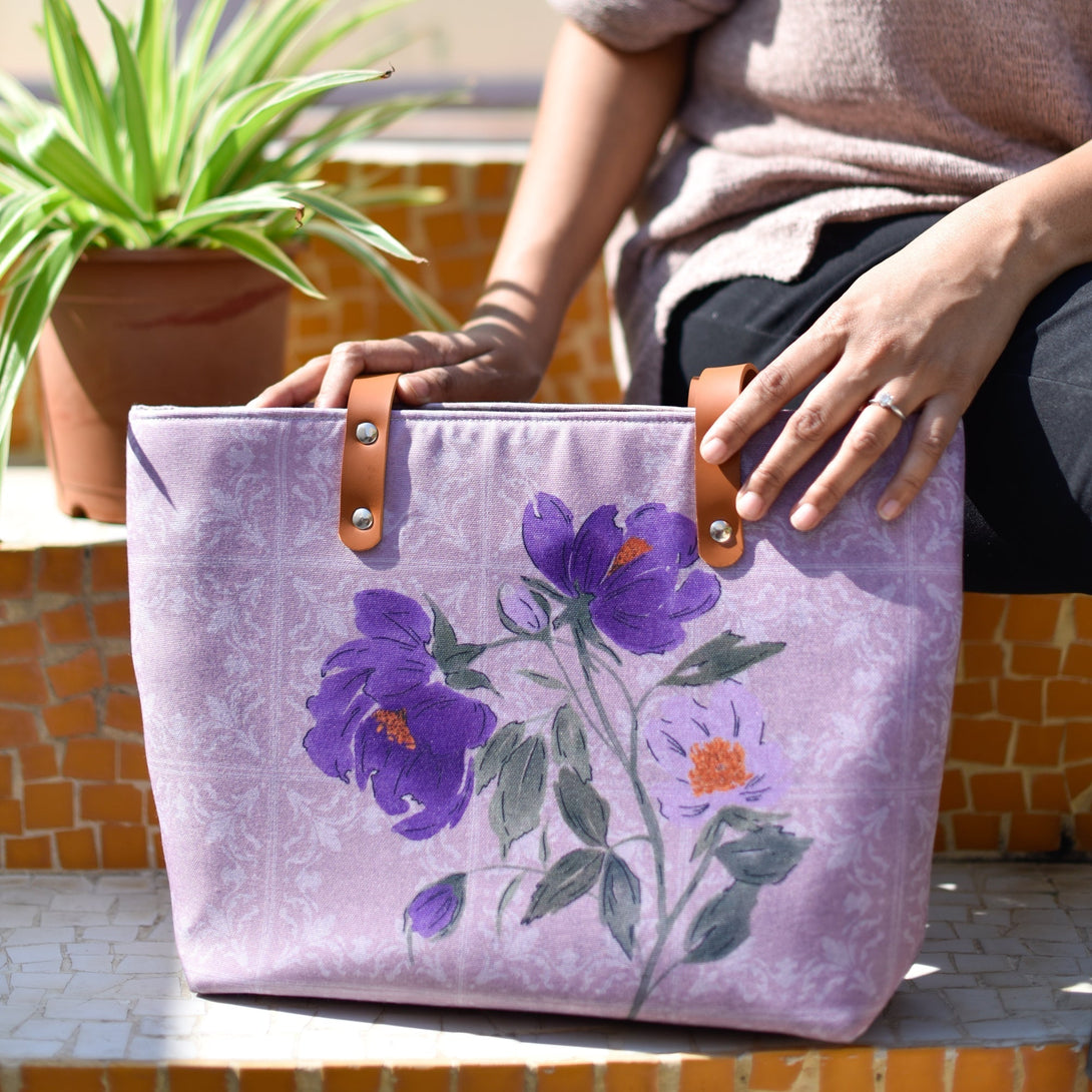 Plum and Lilacs-Handbag