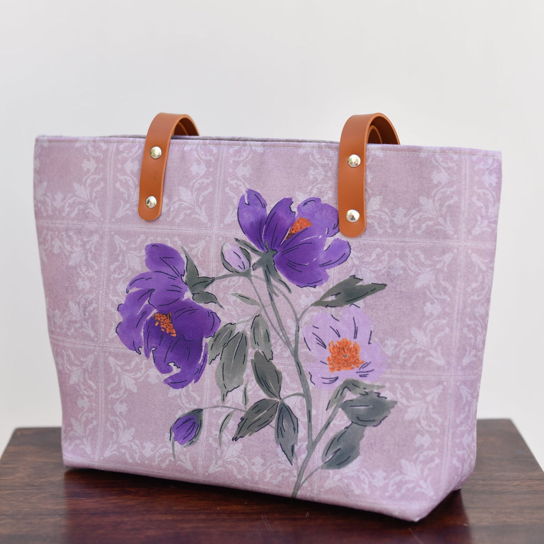 Plum and Lilacs-Handbag