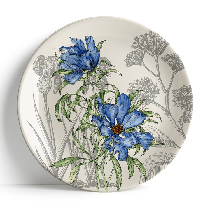 Blue-Blooms-wall-plate